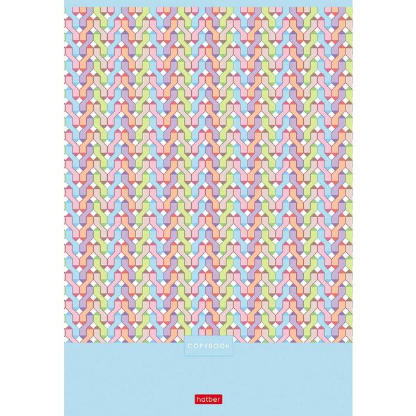 Тетрадь 80л А4ф клетка на скобе  серия -Pattern Collection- , 